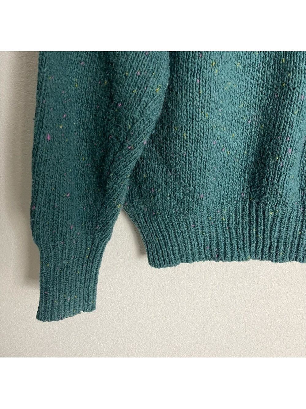 Women’s Abound Green Speckled Pullover Sweater Size Medium! - Picture 7 of 8
